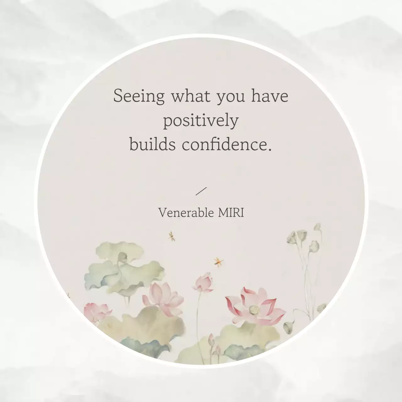 Kutipan Positif Sederhana Warna Abu-abu Muda