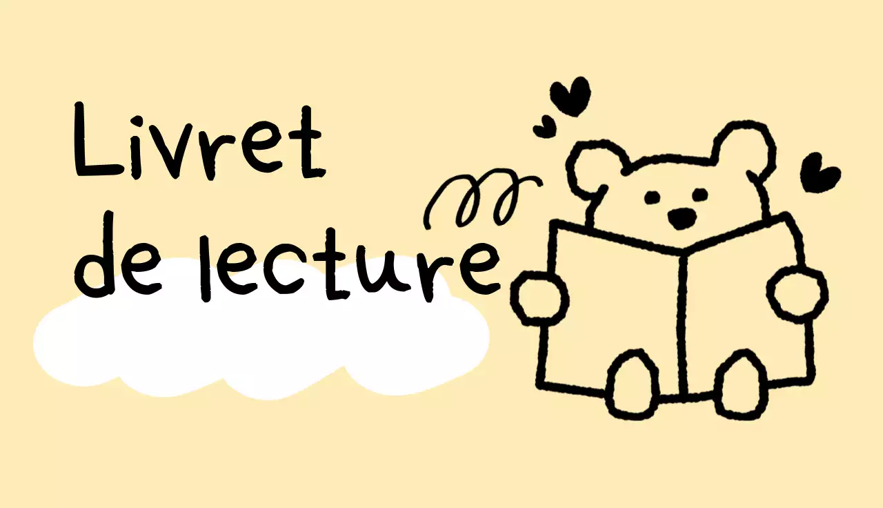 Guide du carnet de lecture jaune mignon