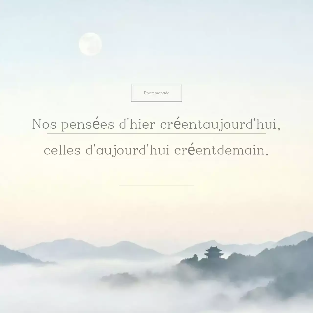 Guide de phrases pour la méditation minimaliste Sky Blue