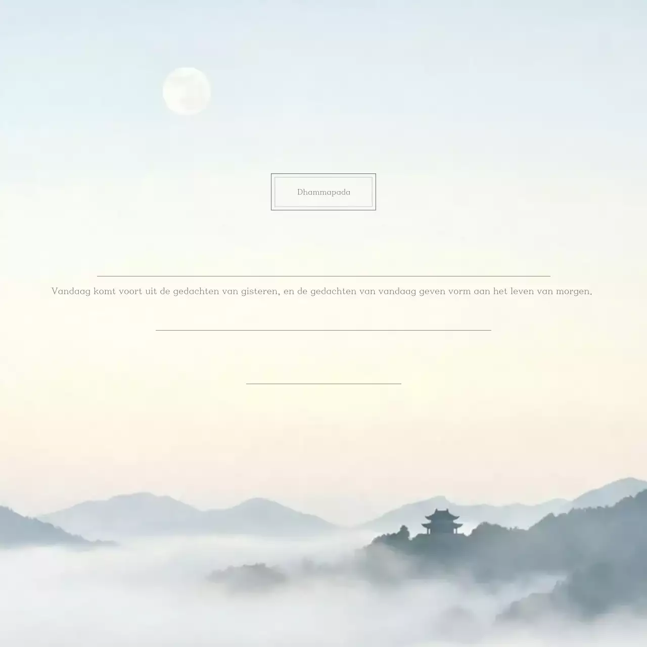 Hemelsblauwe minimalistische meditatiezinnengids