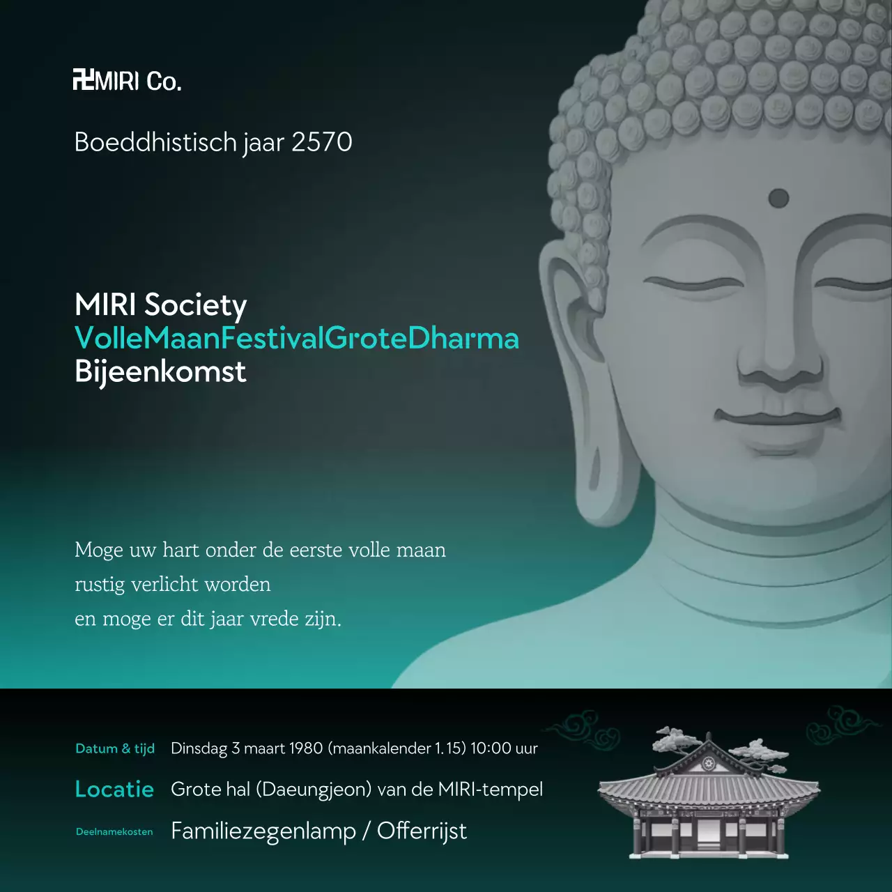 Gids voor het Turquoise Clean Buddhist Event