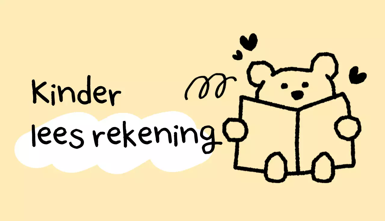 Handleiding voor het gele schattige leesboekje