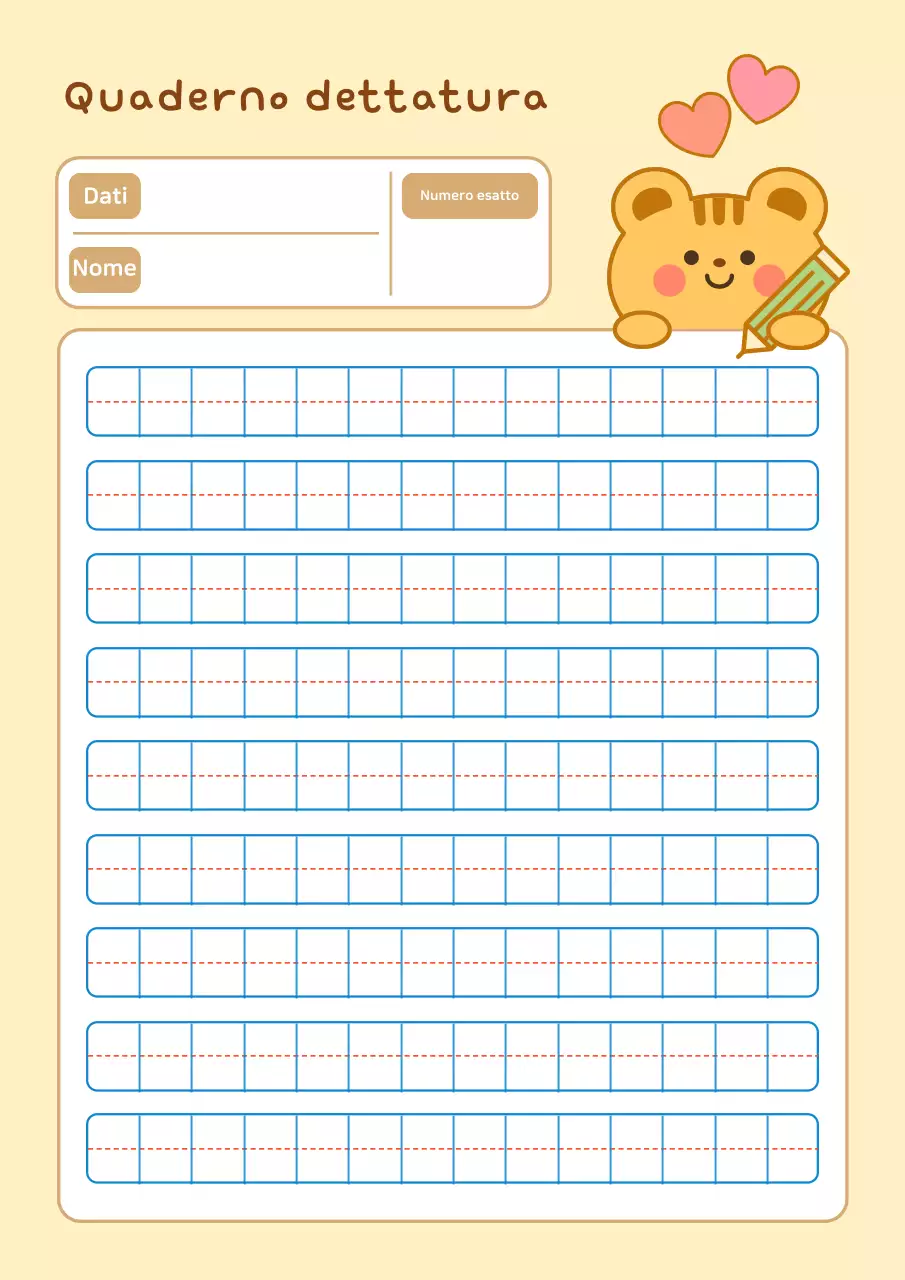 Blocco note per dettatura giallo carino