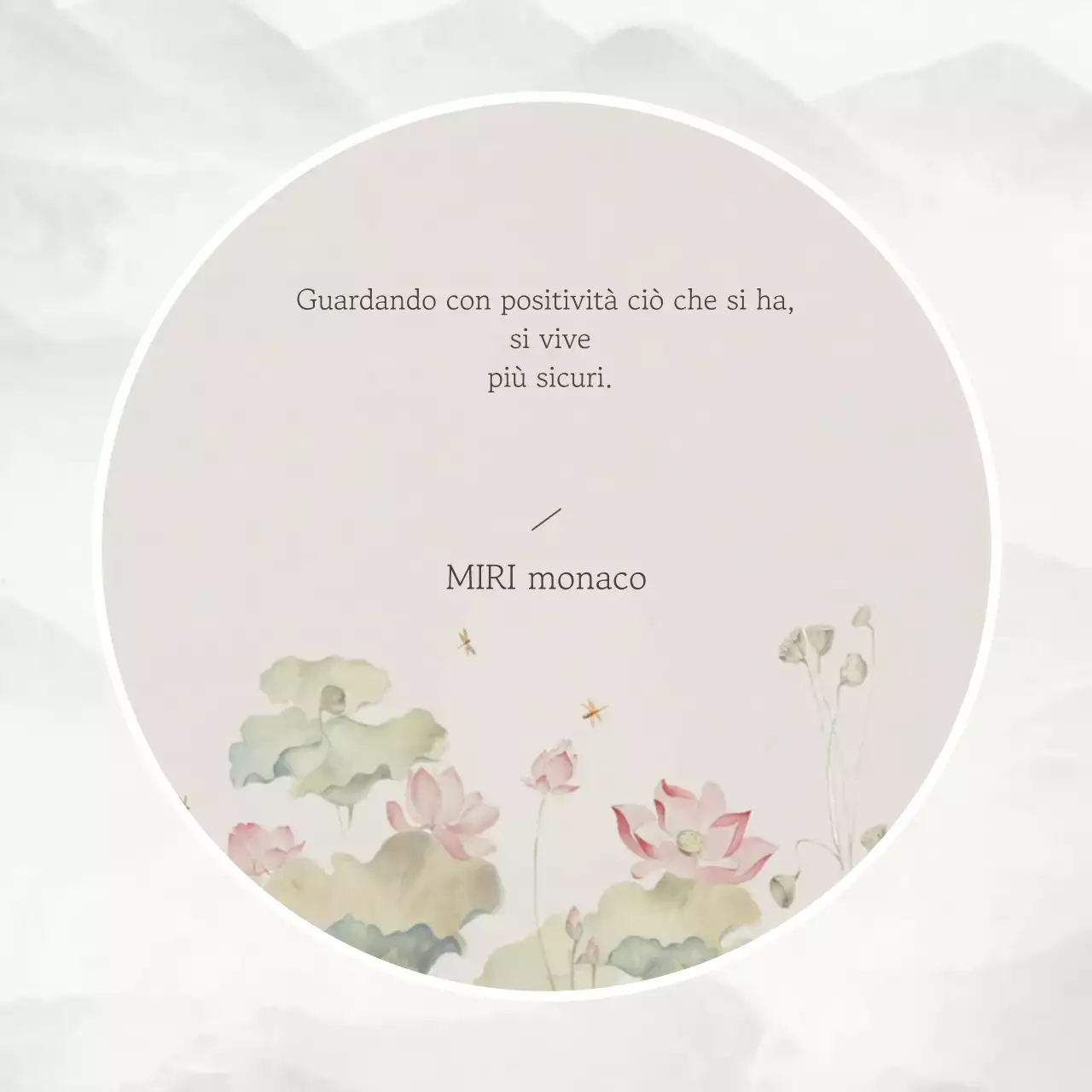 Citazioni positive semplici in grigio chiaro