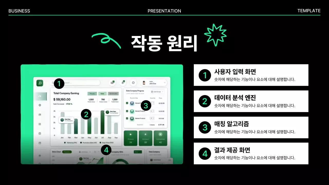 민트 미니멀 아이디어 발표 기획