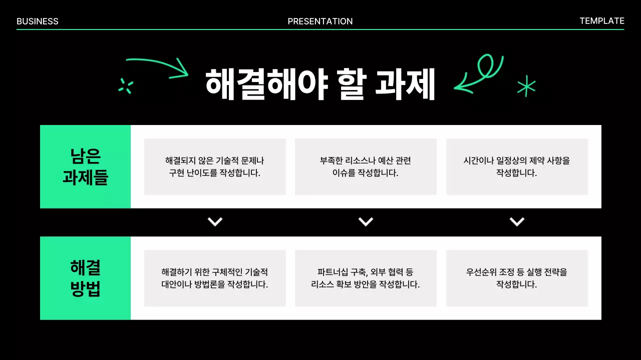 민트 미니멀 아이디어 발표 기획