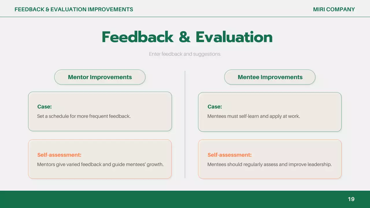 녹색 간편 비즈니스 보고서
