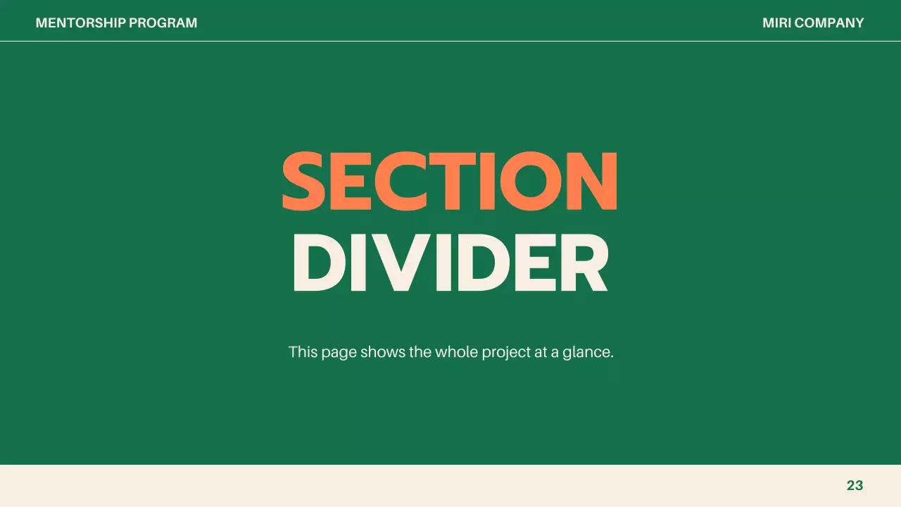 녹색 간편 비즈니스 보고서