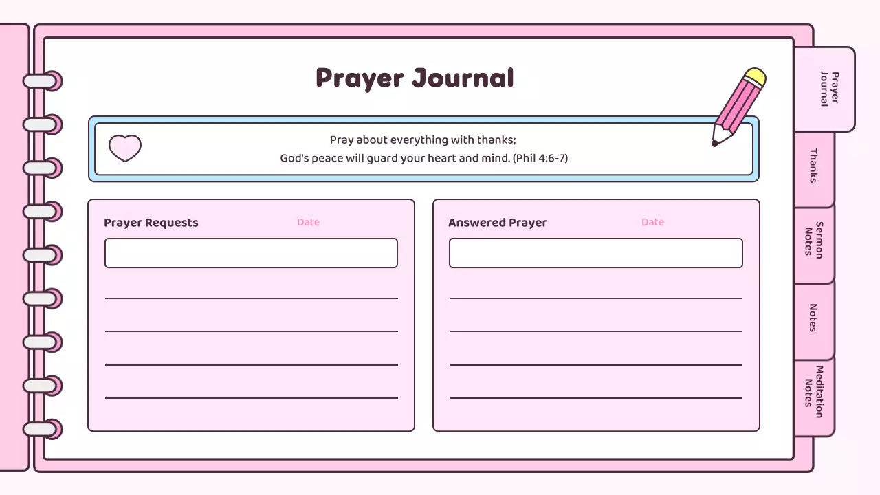 핑크 심플 페이스 다이어리