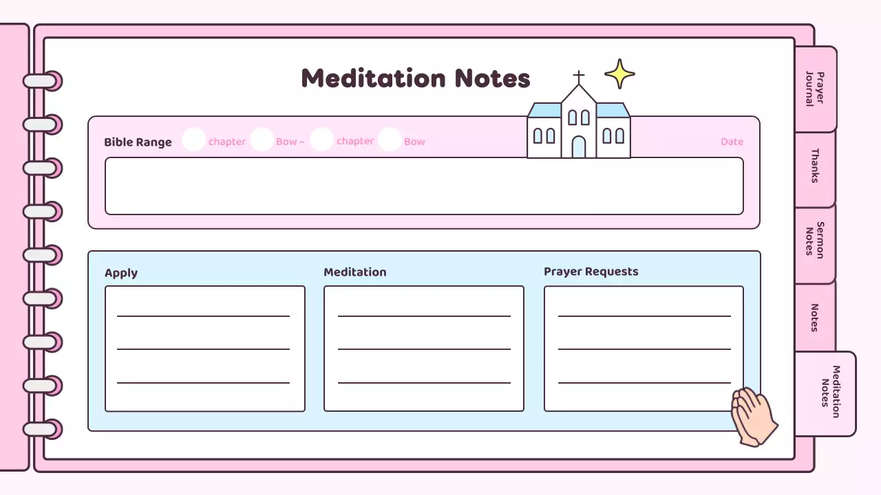 핑크 심플 페이스 다이어리