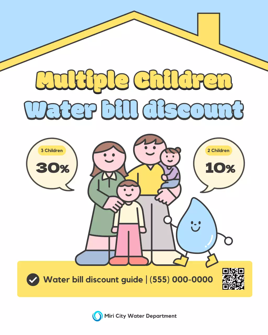 yellow simple water bill guide