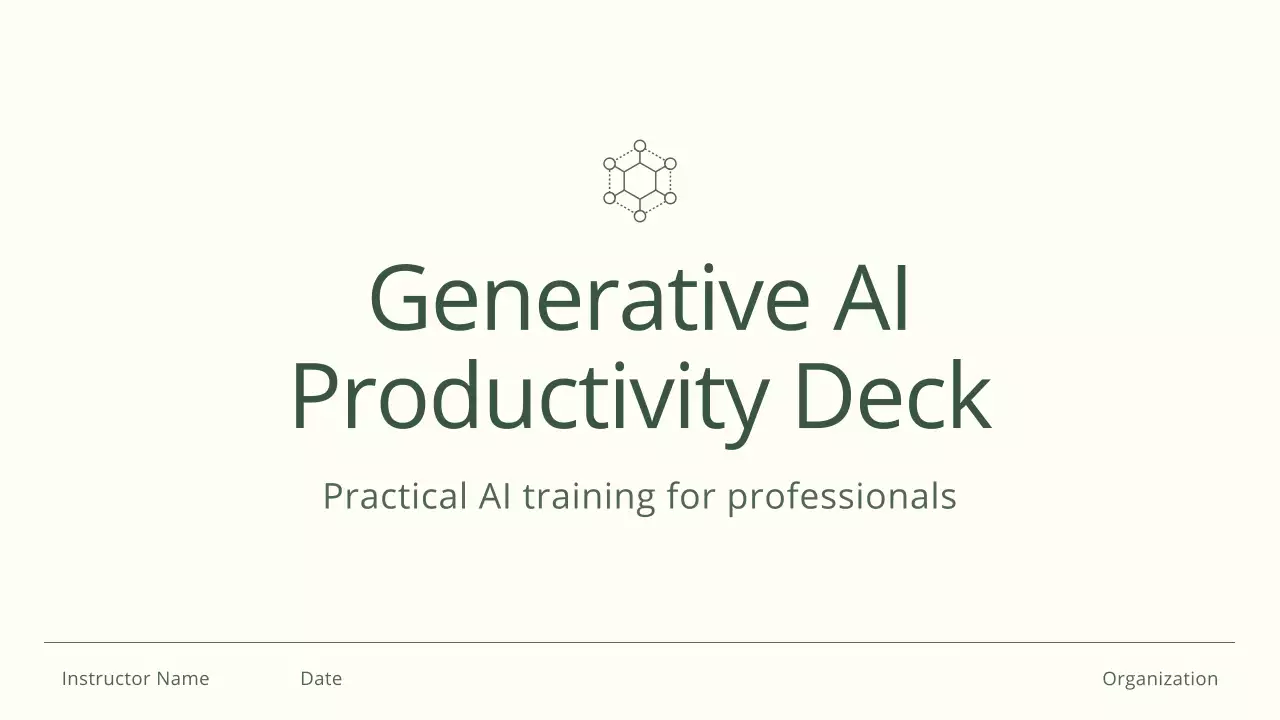 Green Minimal AI Training Guide
