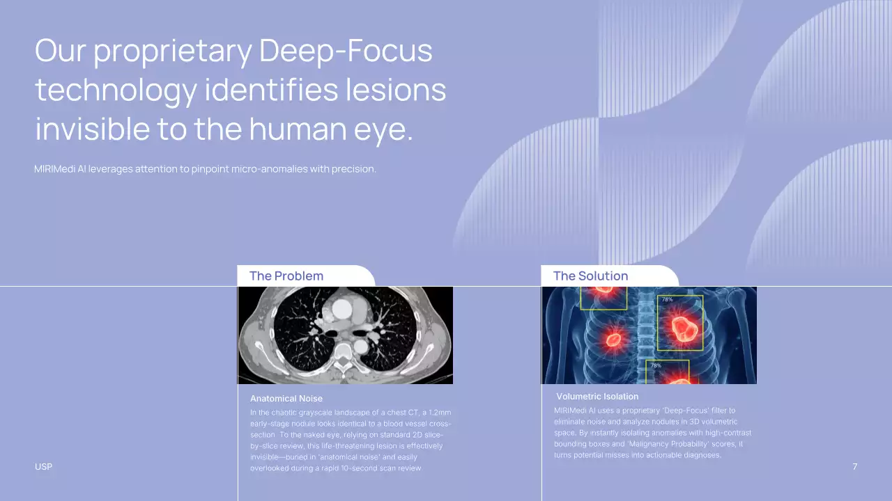파란색 미니멀리스트 AI 방사선과 편지