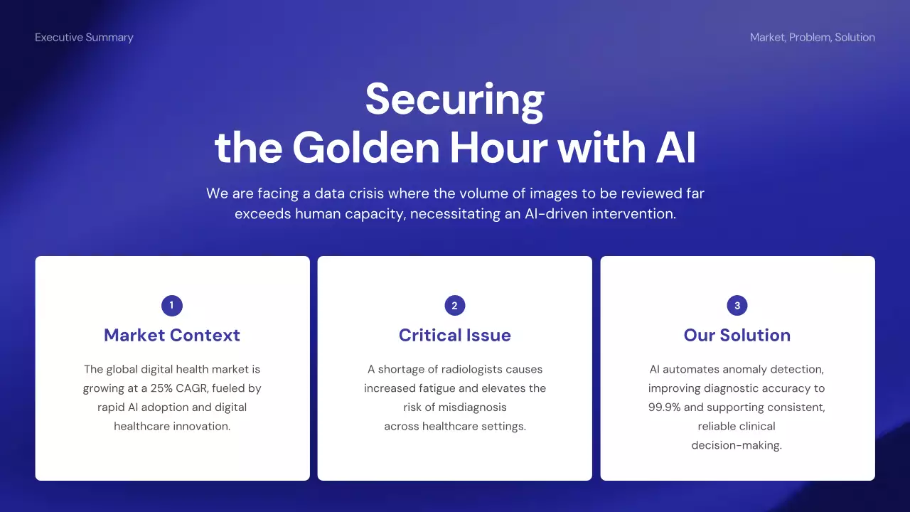 파란색 현대 의학 가이드