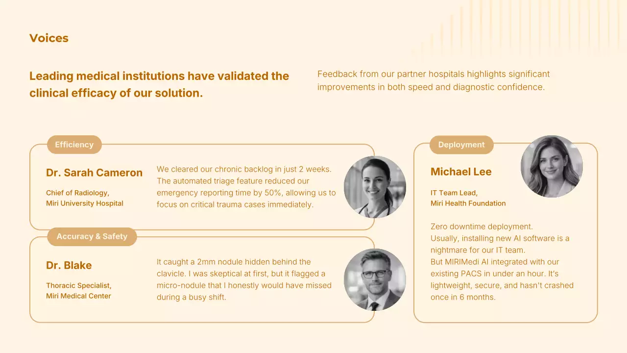 오렌지색 최신 AI 방사선학 가이드