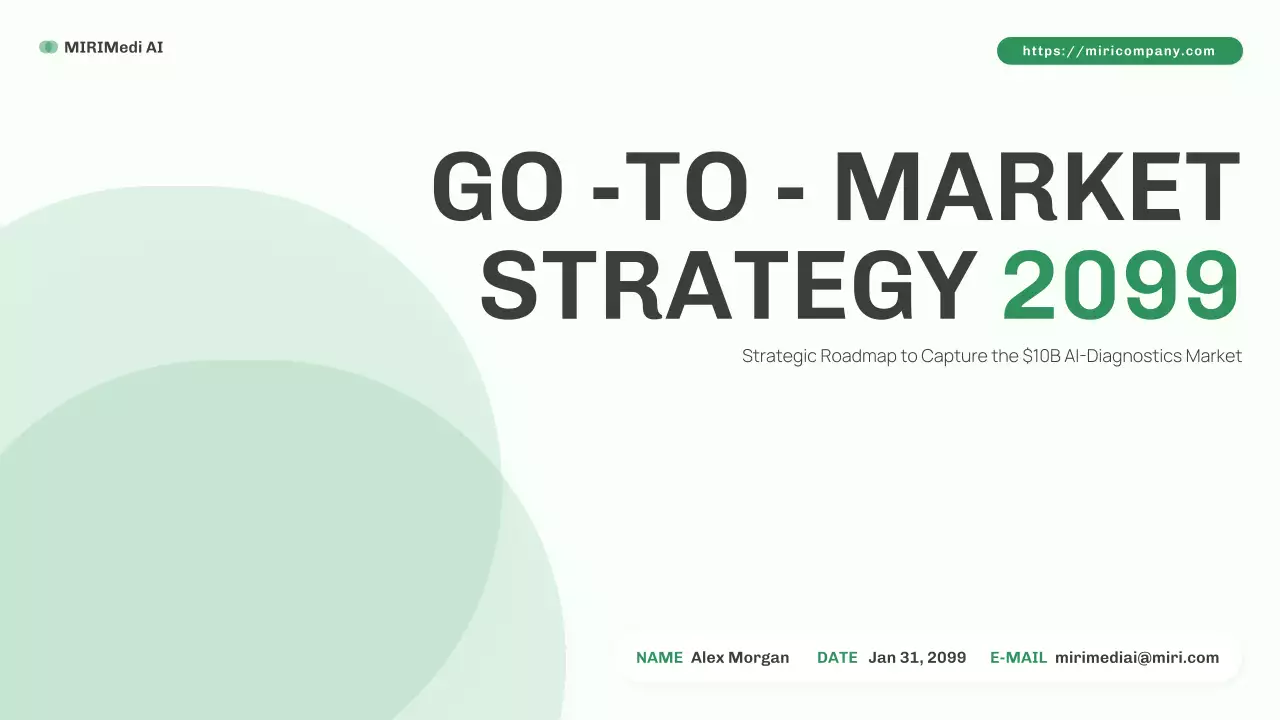 green minimalist AI market plan