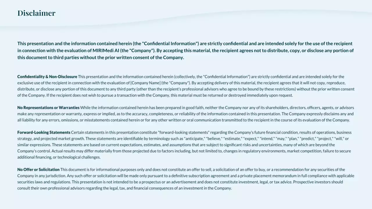 청록색 미니멀리스트 방사선학 프레젠테이션