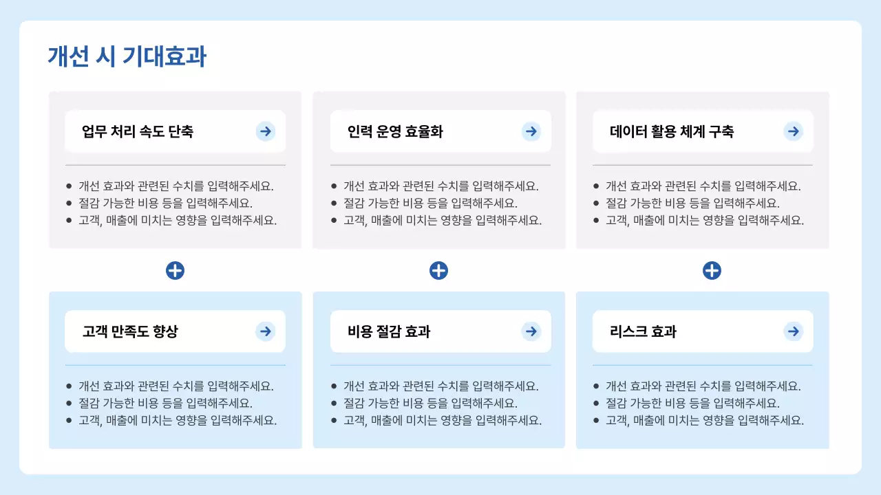 파랑 모던 업무 프로세스 기획서