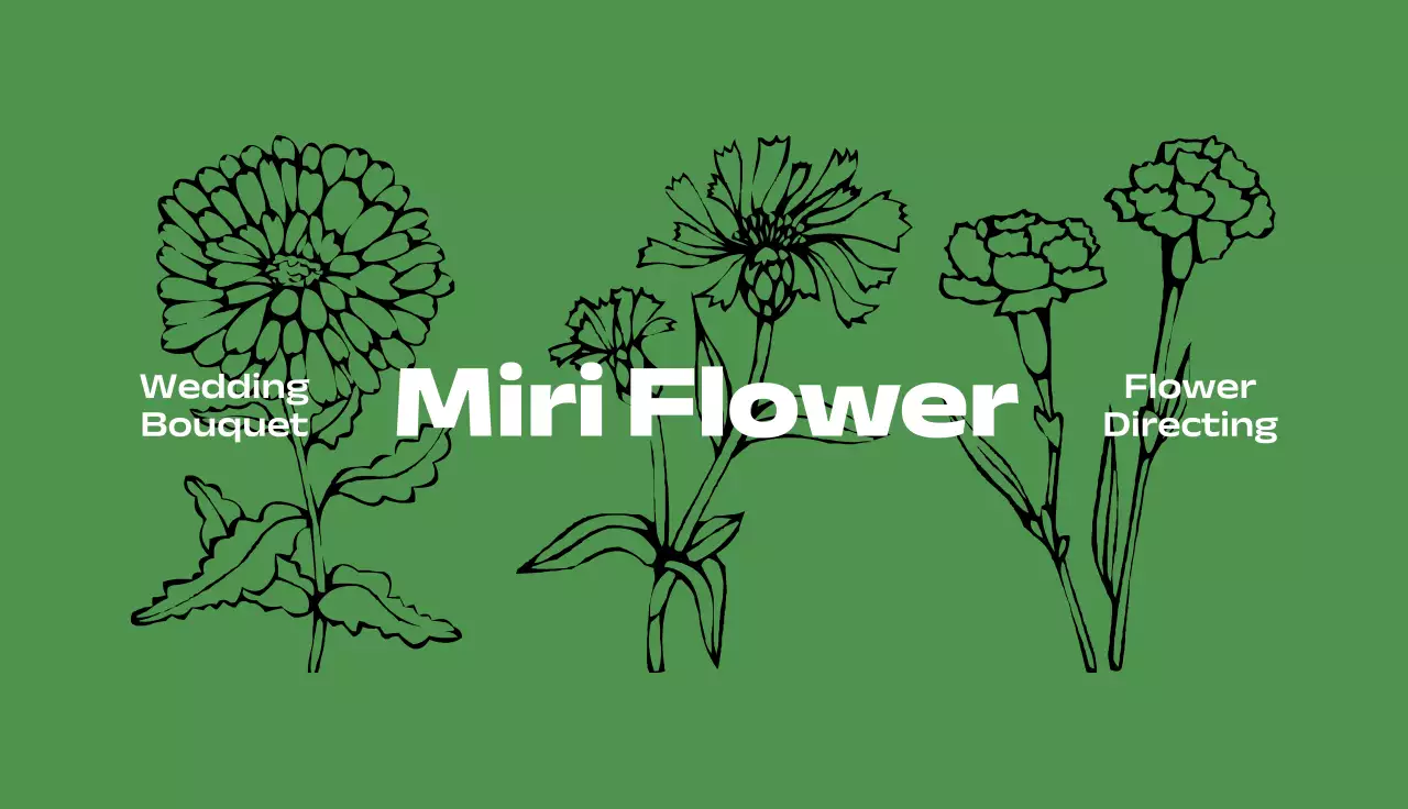 초록 심플 꽃집 홍보