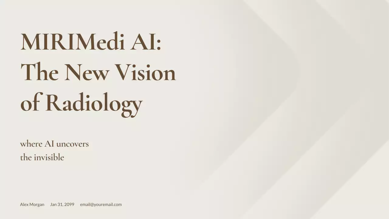 beige minimal AI radiology guide