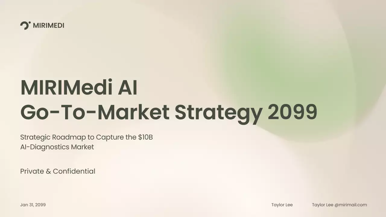 beige clean AI diagnostics business