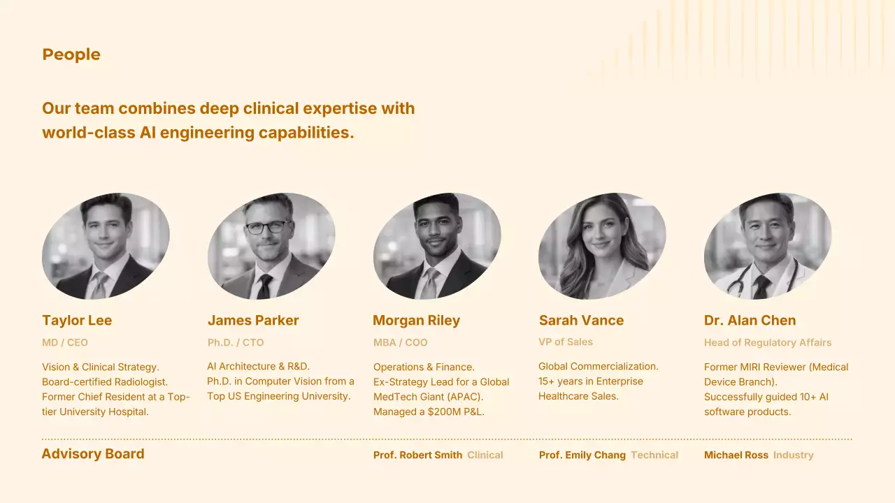 오렌지색 최신 AI 방사선학 가이드