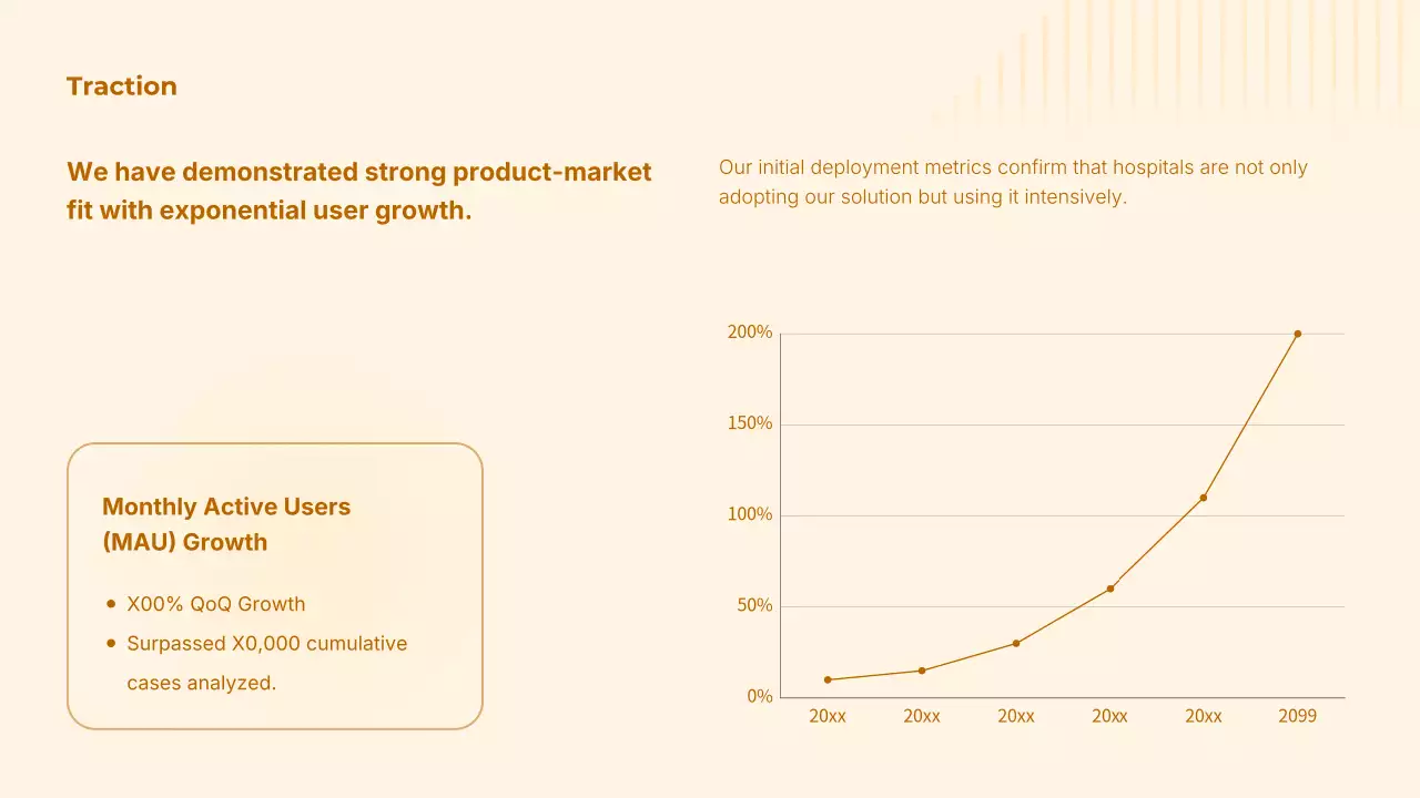 오렌지색 최신 AI 방사선학 가이드