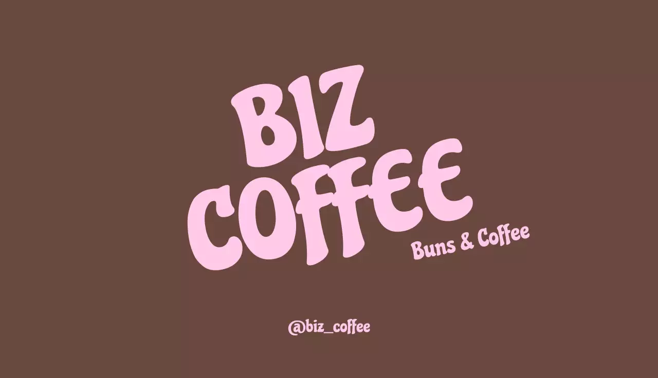 갈색 심플 커피 브랜드 홍보