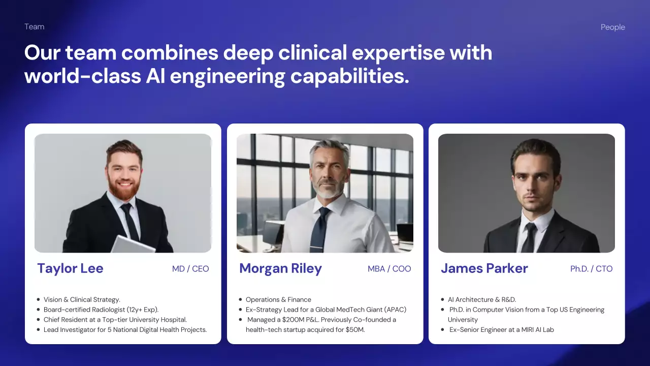 파란색 현대 의학 가이드