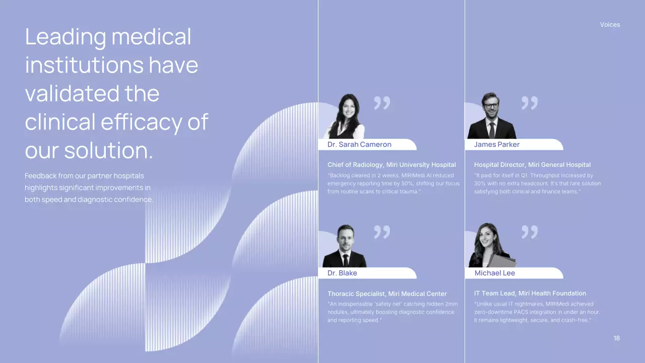 파란색 미니멀리스트 AI 방사선과 편지