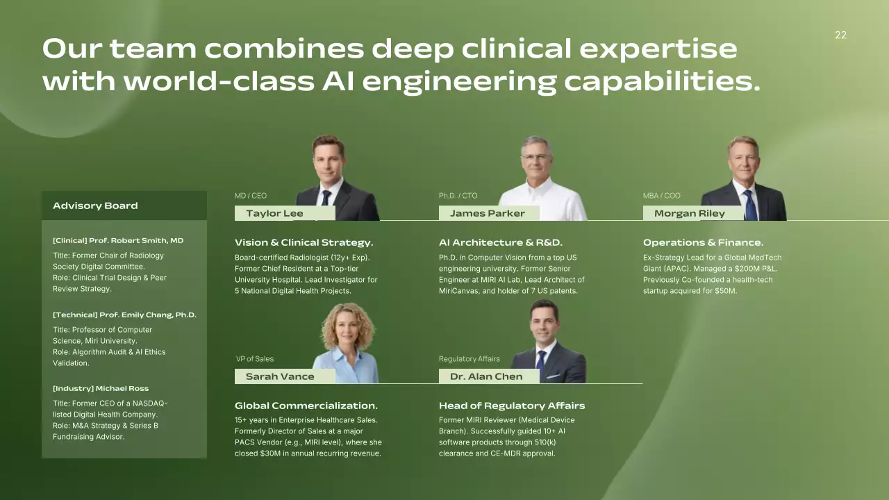 친환경 미니멀리스트 AI 방사선과 사업