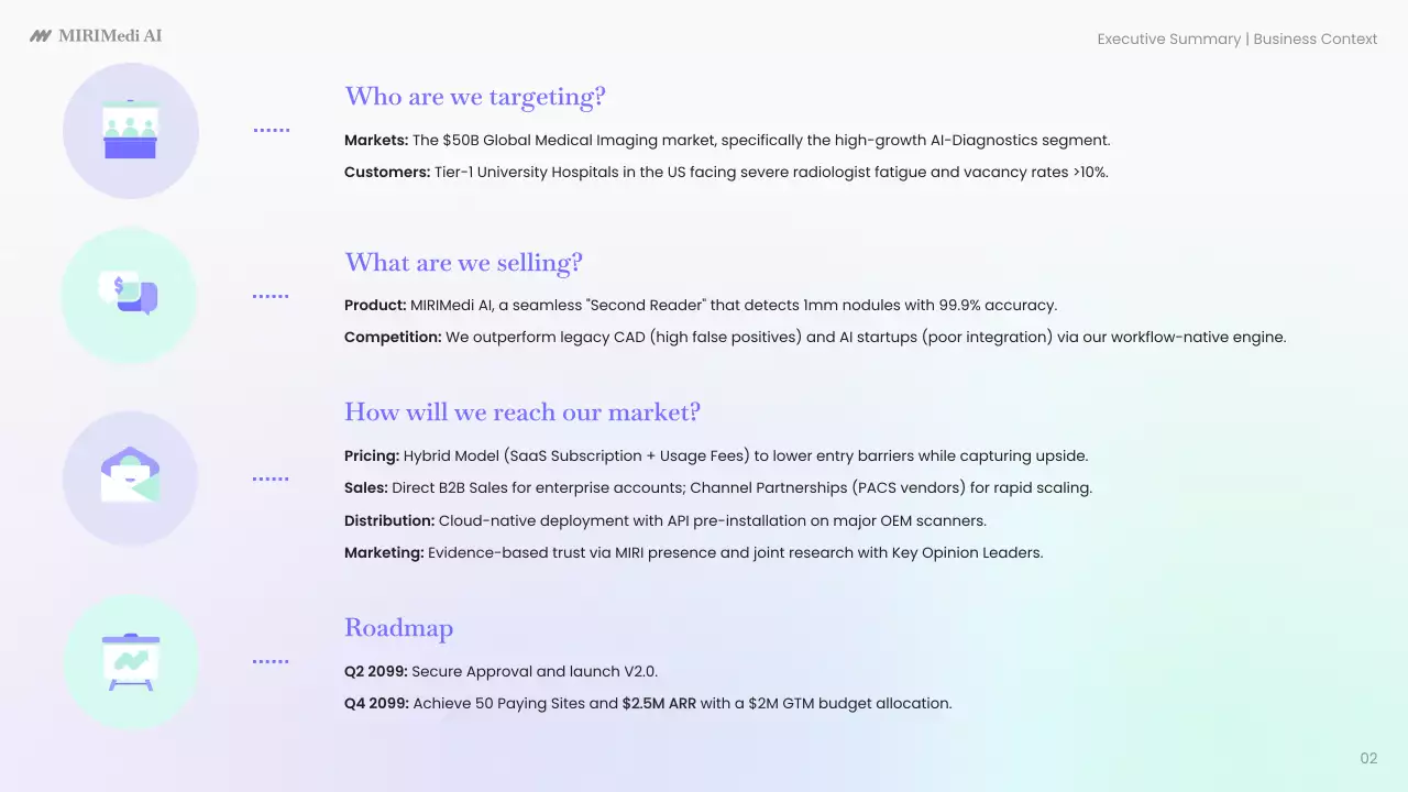 블루 미니멀 AI 진단 플랜