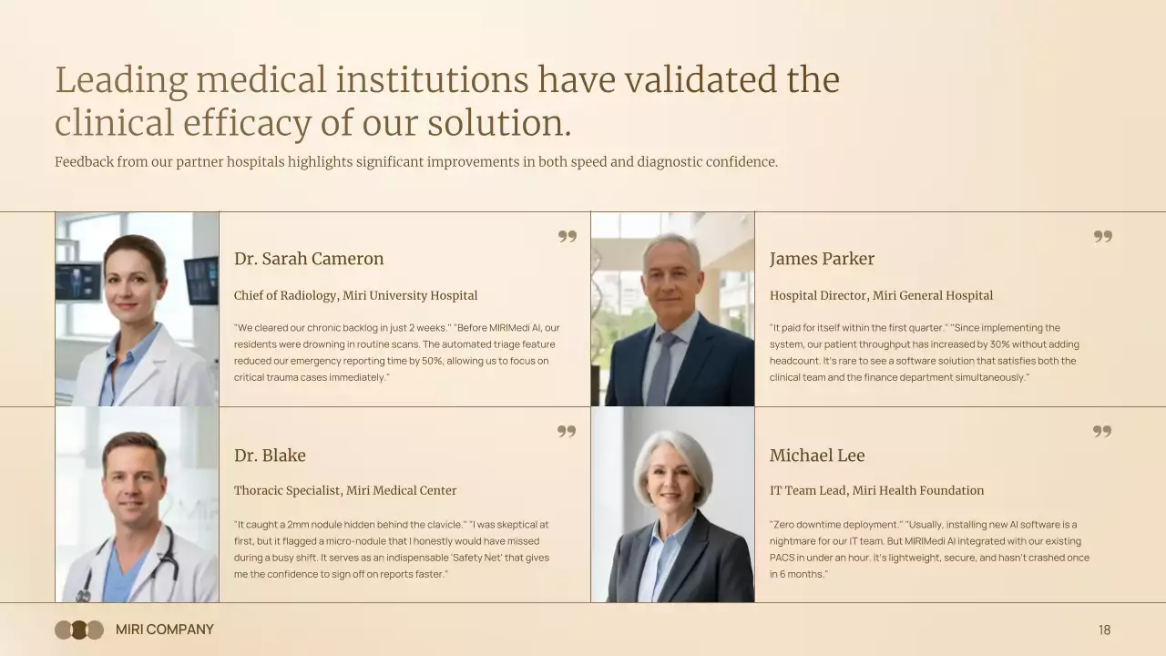 베이지색 현대 방사선학 프레젠테이션