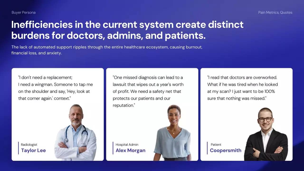 파란색 현대 의학 가이드