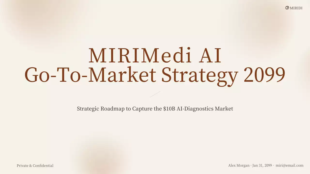 beige classic AI diagnostics business plan