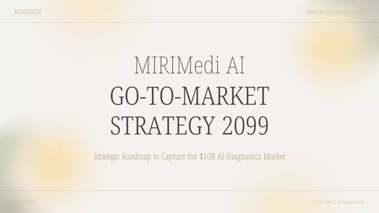 beige clean AI diagnostics business