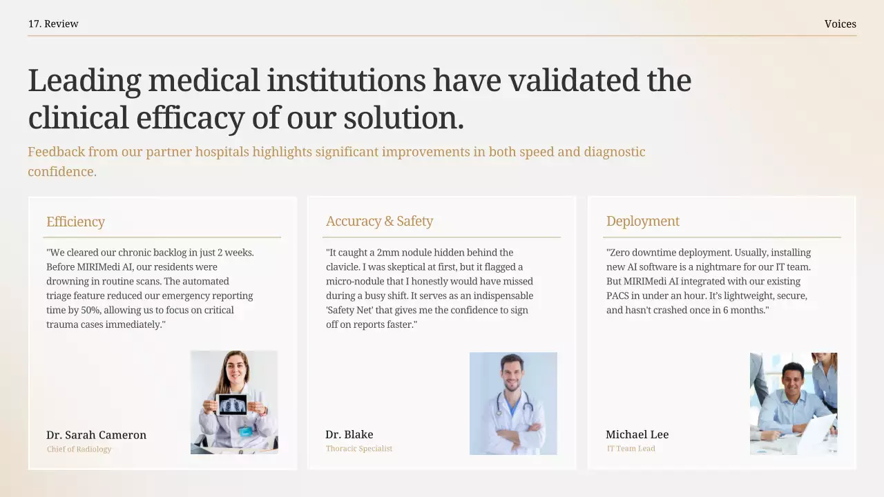 베이지색 현대 방사선학 프레젠테이션