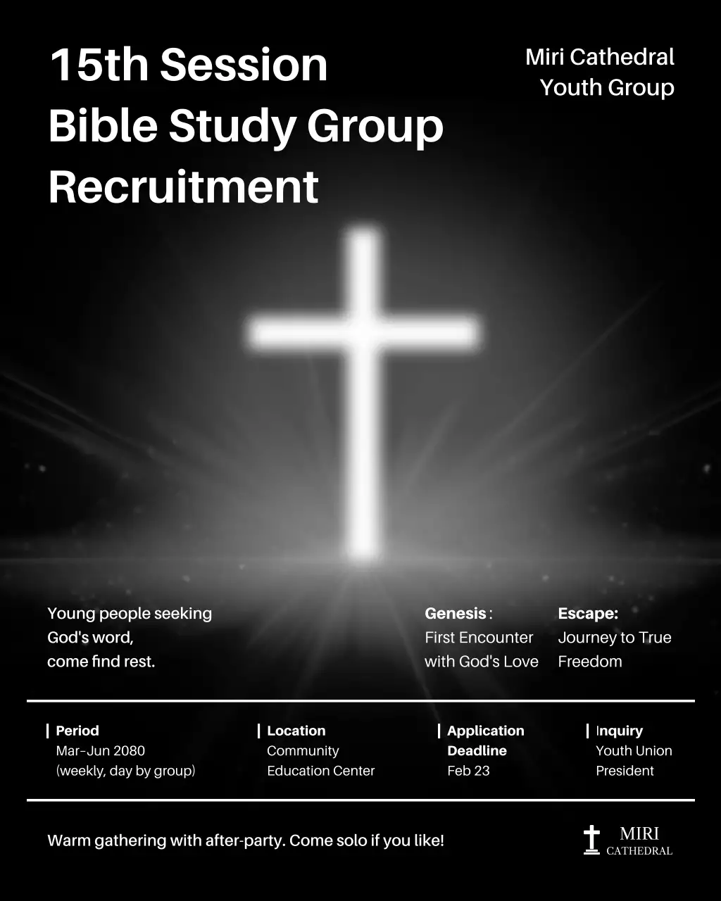 black simple religious recruitment