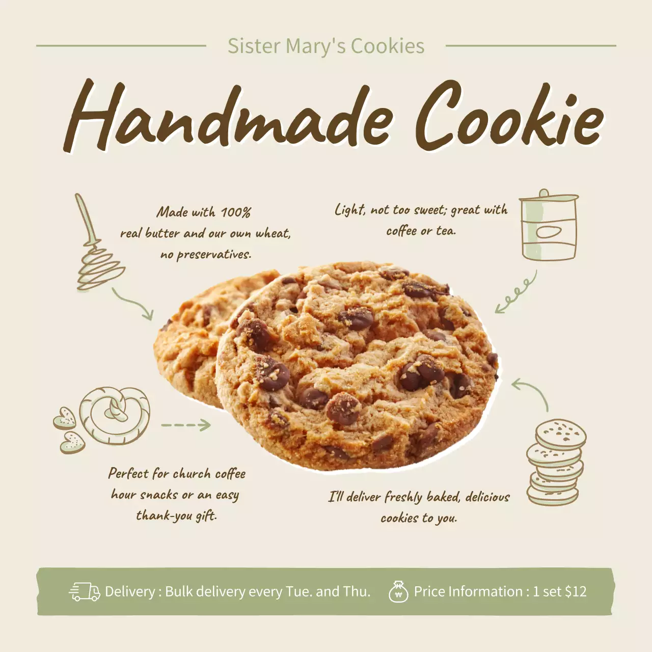 브라운 심플 푸드 광고