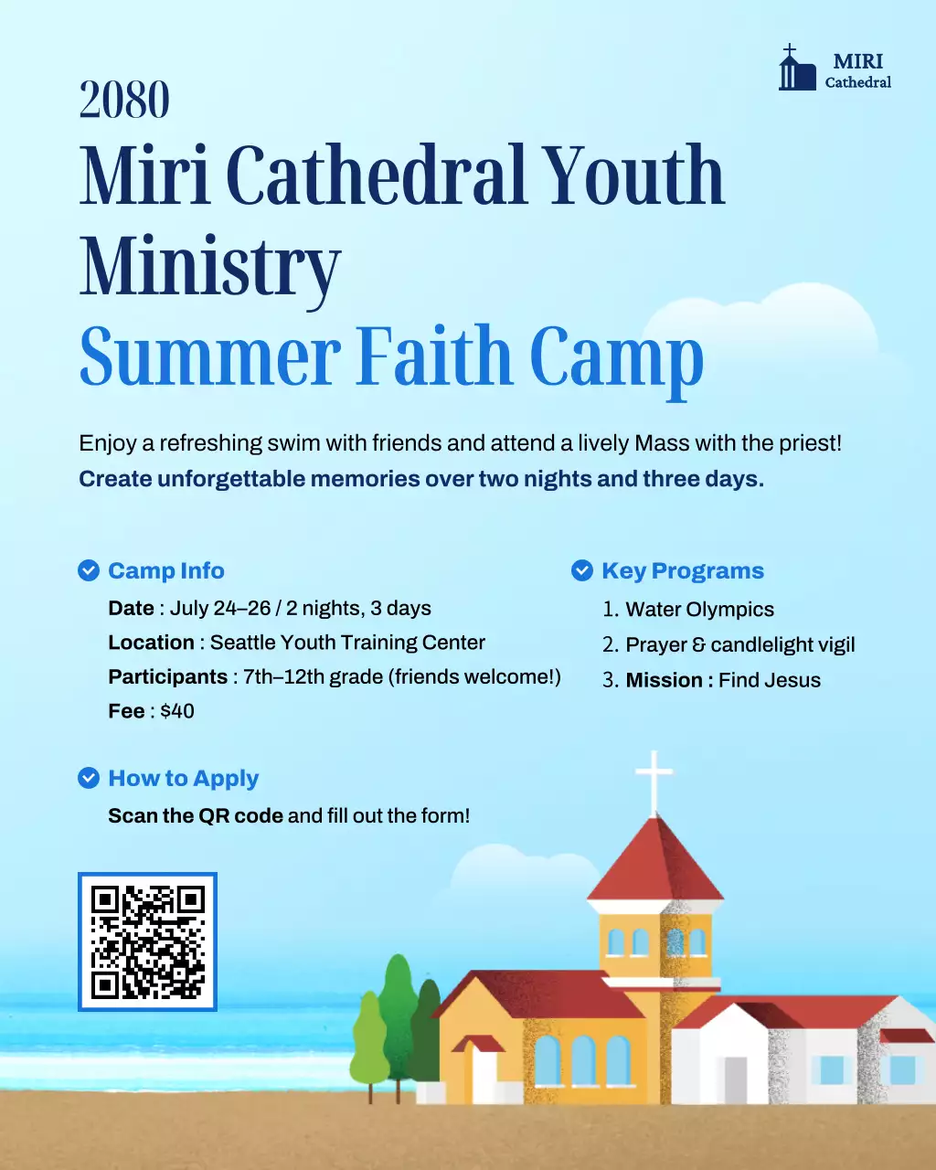 blue simple faith camp guide