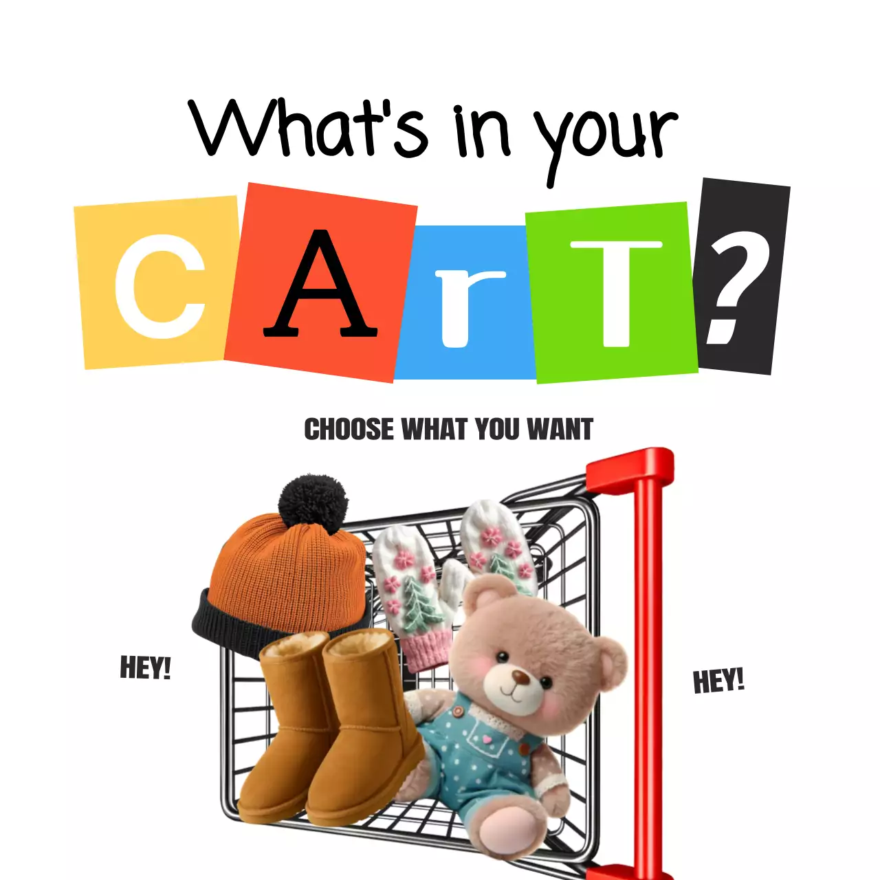 주황 팝아트 쇼핑 광고