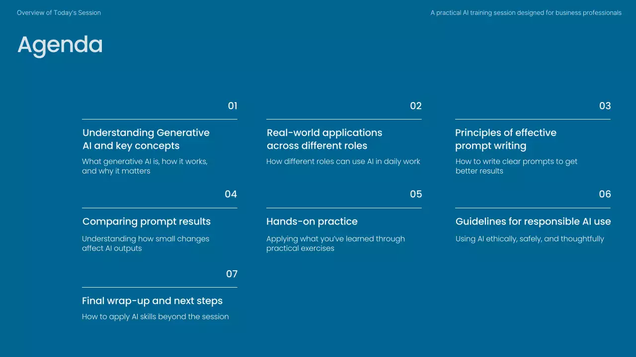 베이지 미니멀 AI 학습 가이드 프레젠테이션