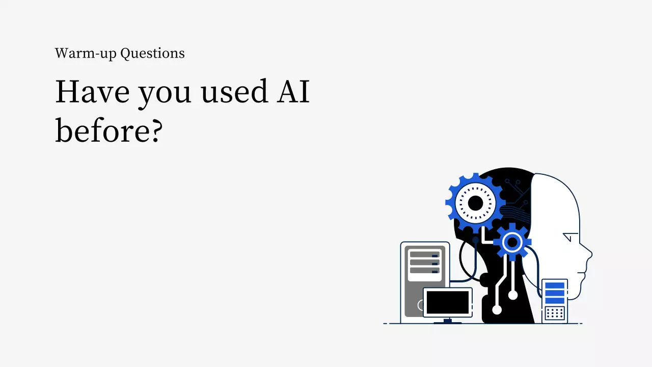 블루 미니멀 AI 학습 가이드