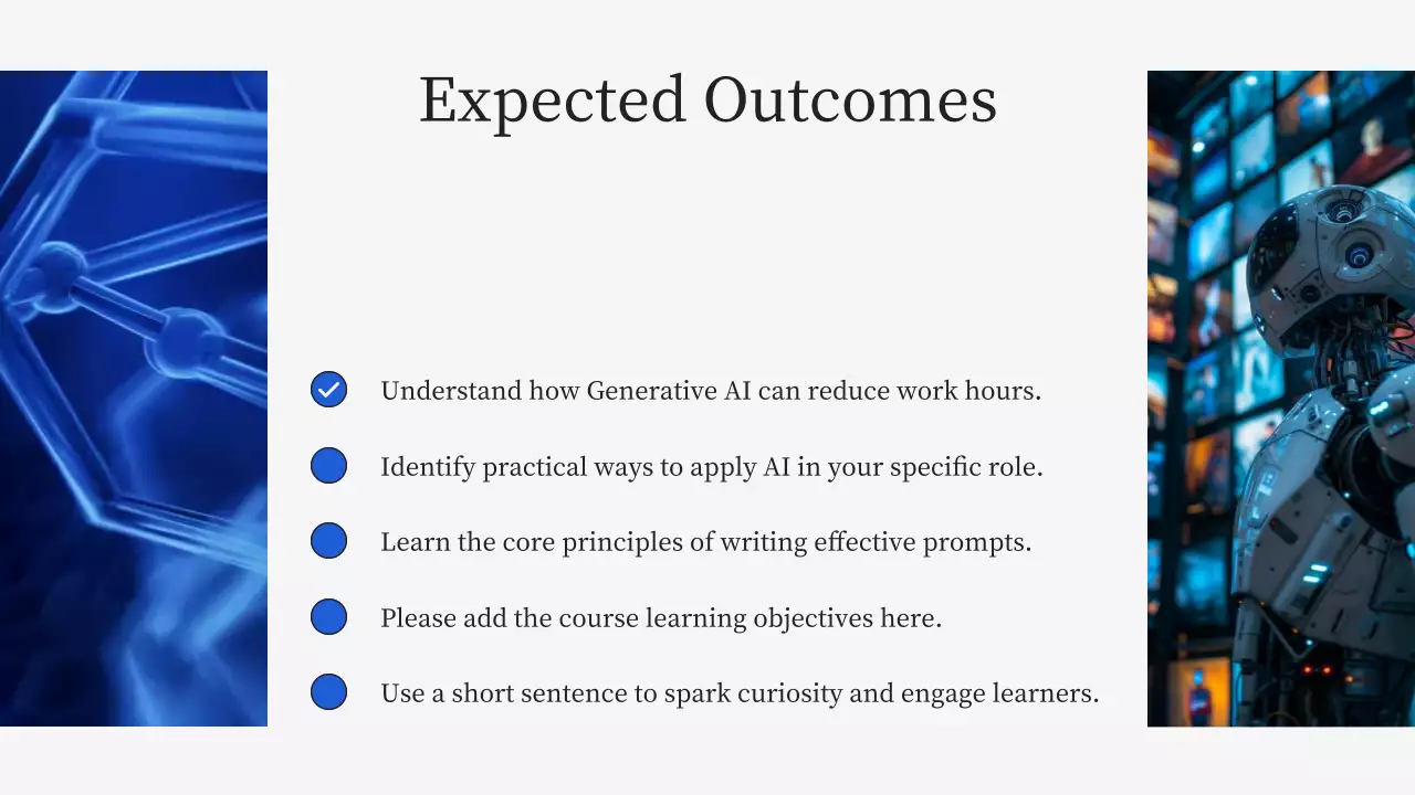 블루 미니멀 AI 학습 가이드