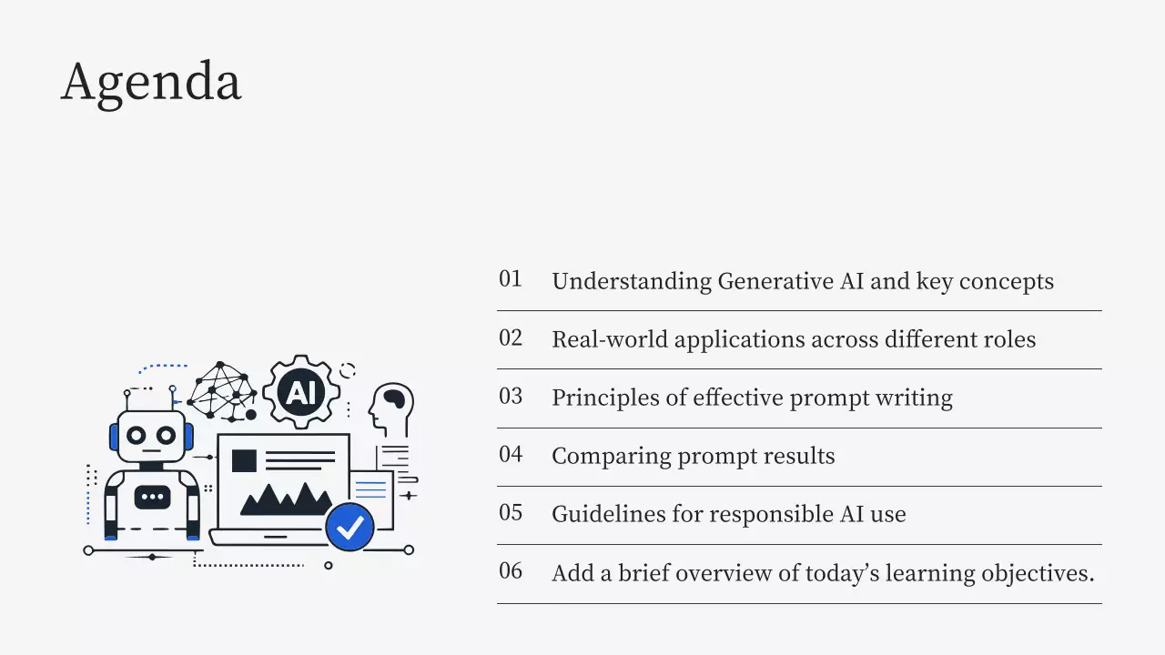 블루 미니멀 AI 학습 가이드