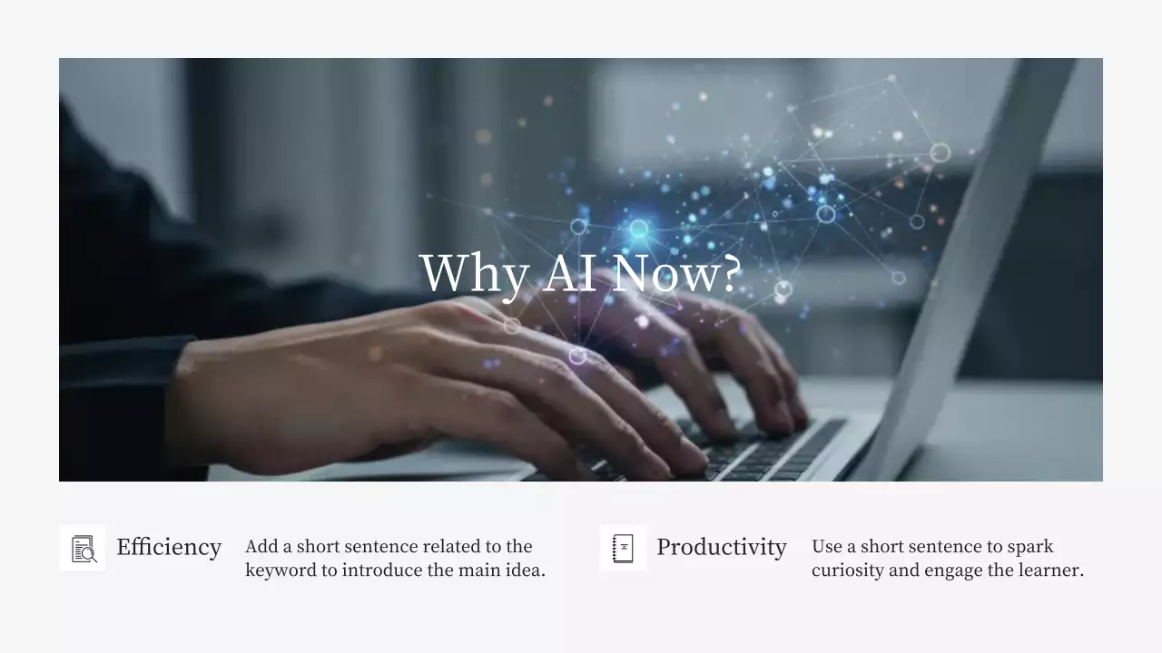 블루 미니멀 AI 학습 가이드