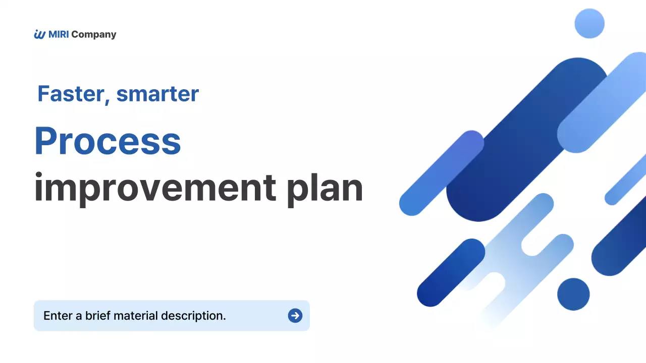 Blue Modern Business Process Planning Guide