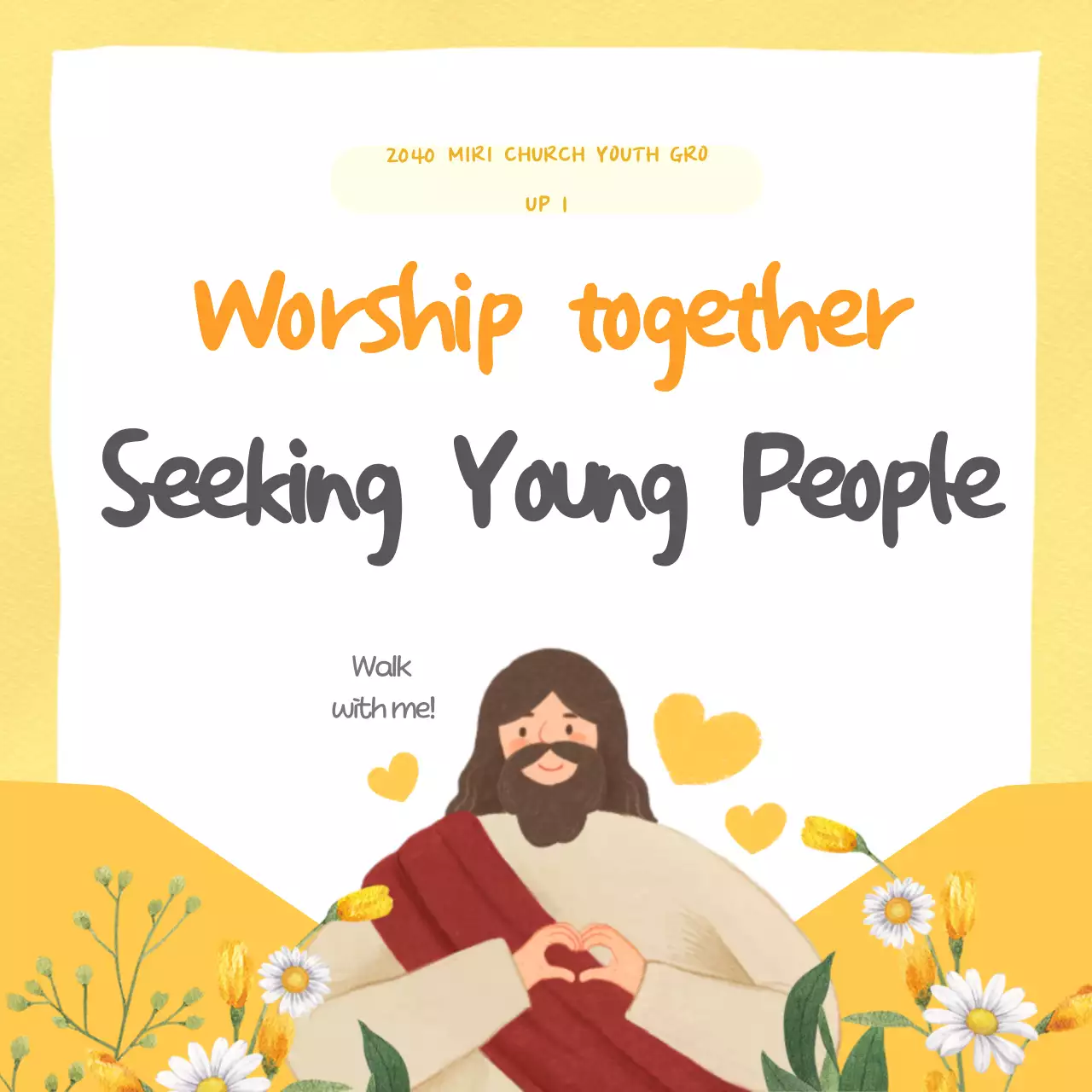 Yellow Simple Youth Group Recruitment Guide