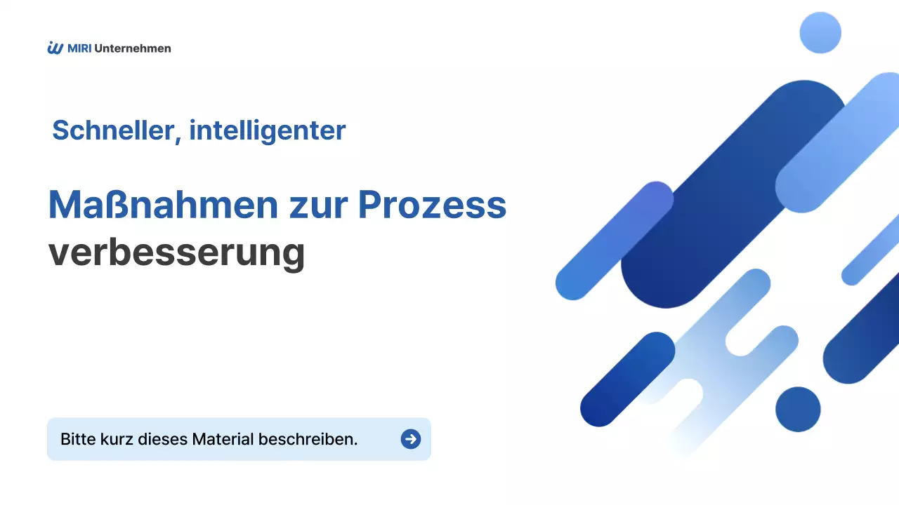 Leitfaden für die moderne Geschäftsprozessplanung (Blue Modern Business Process Planning Guide)