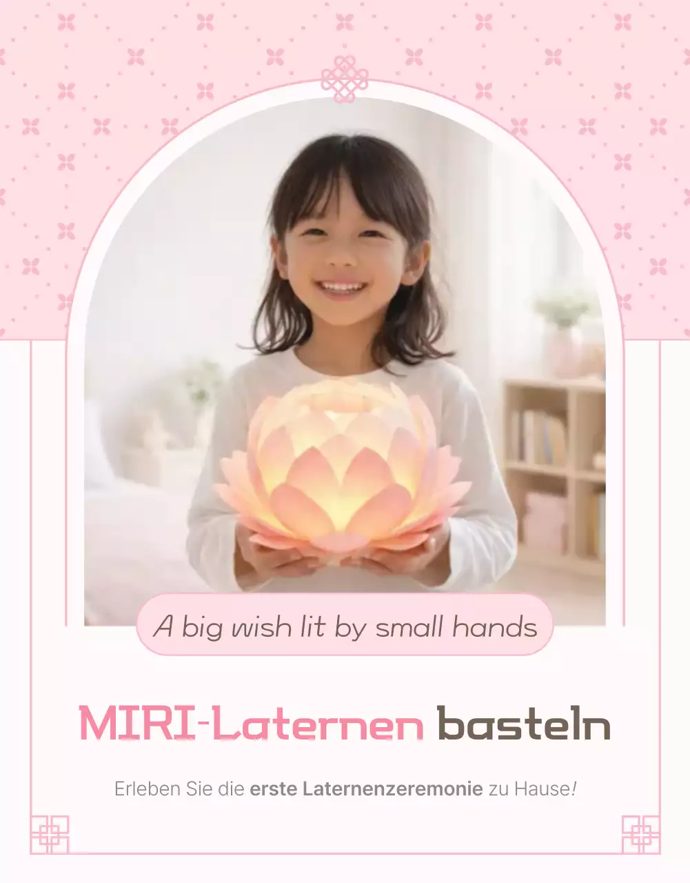 Wie man eine rosa Babylaterne bastelt